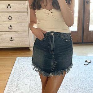 Free people jean skirt
